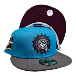 New Era Florida Marlins 59FIFTY Fitted Hat 1997 WS 25 Year Side Patch